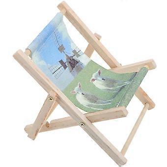 Miniature Doll Chair Wooden Hamster Furniture Durable