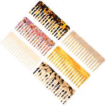 4pcs Haarentwirrungskamm breiter Zahnkamm modischer Heimfriseursalon Kamm