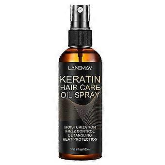Argan Oil Hair SprayHeat Protectant Spray for WomenAnti Frizz, Detangling, Shine - Contains Coconut Oil, Castor, Argan Oil, Olive