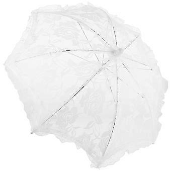 White Lace Umbrella Parasol Umbrella for Wedding Stage Performance