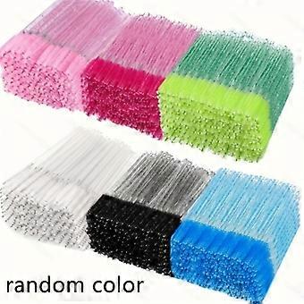 250 Pcs Disposable Eyelash Applicator Wands, 5-Color Spoolie Brushes Set for Eyelash Extensions, Eyebrow Grooming and Eyeliner Application