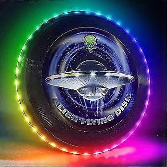 Rechargeable Waterproof LED Flying Disc 38 RGB Lights 12 Glow Modes for Outdoor Night Play Camping Beach Games Family Fun