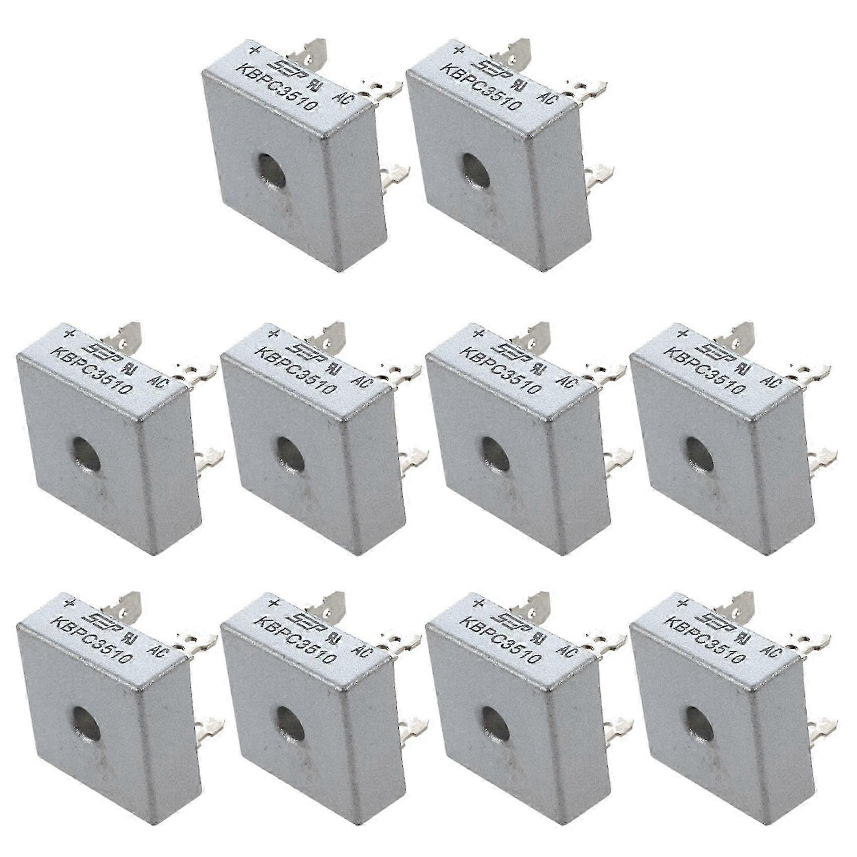 10X SEP KBPC3510 35A 1000V Single Phase Square Diode PCB Bridge Rectifier