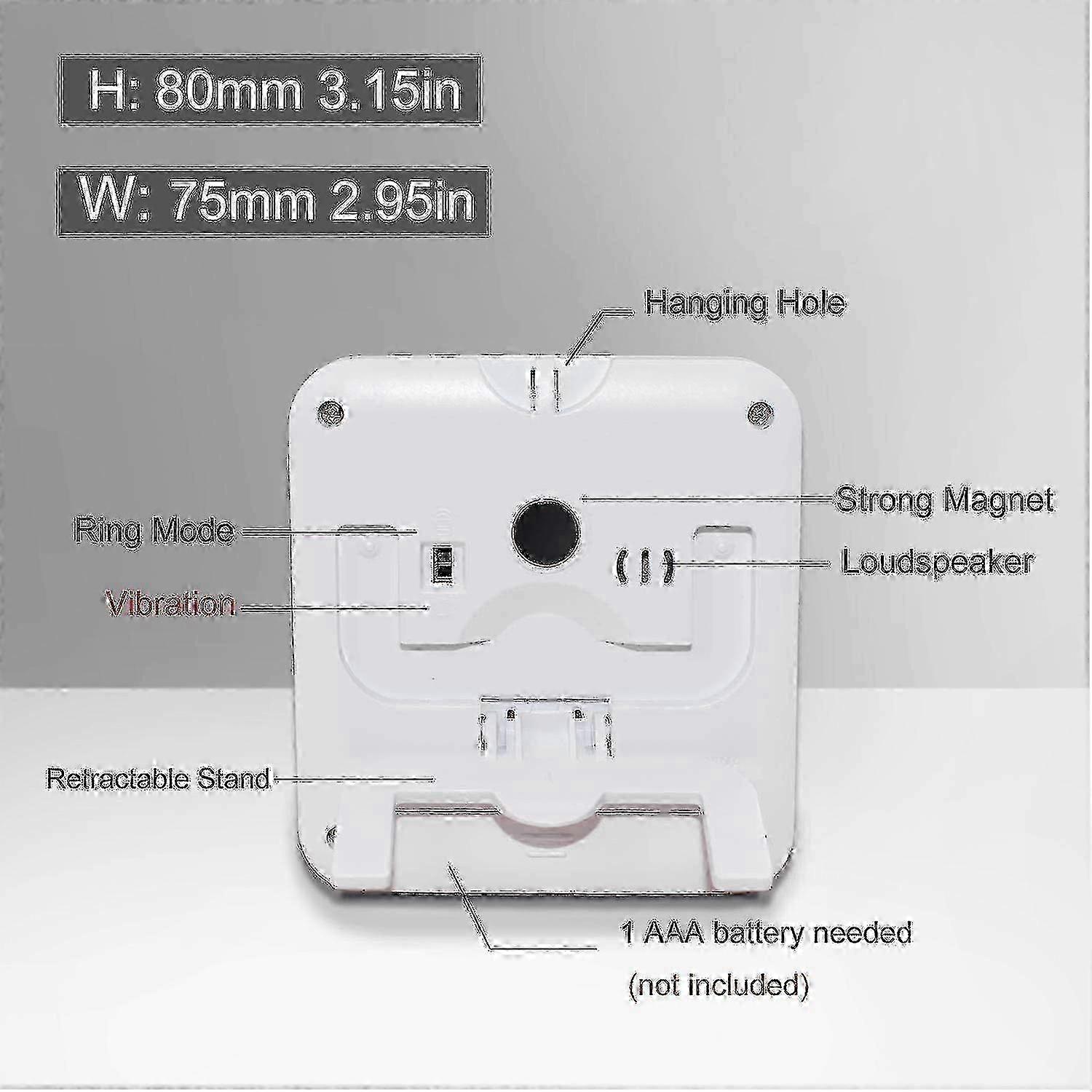 magnetic digital timer compatible with kitchen use