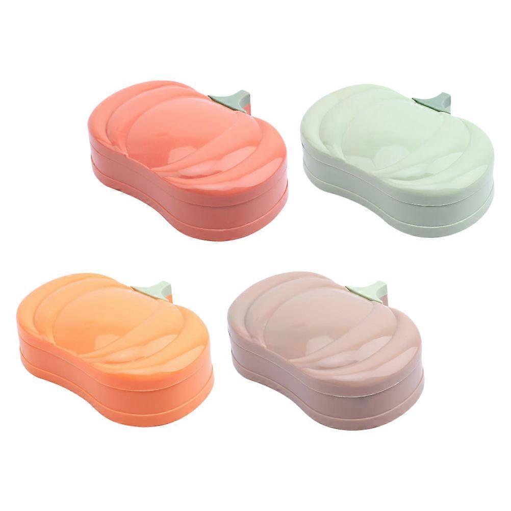 Soap Boxes Pumpkin Shape Soap Boxes with Lid for Storage 12Pcs