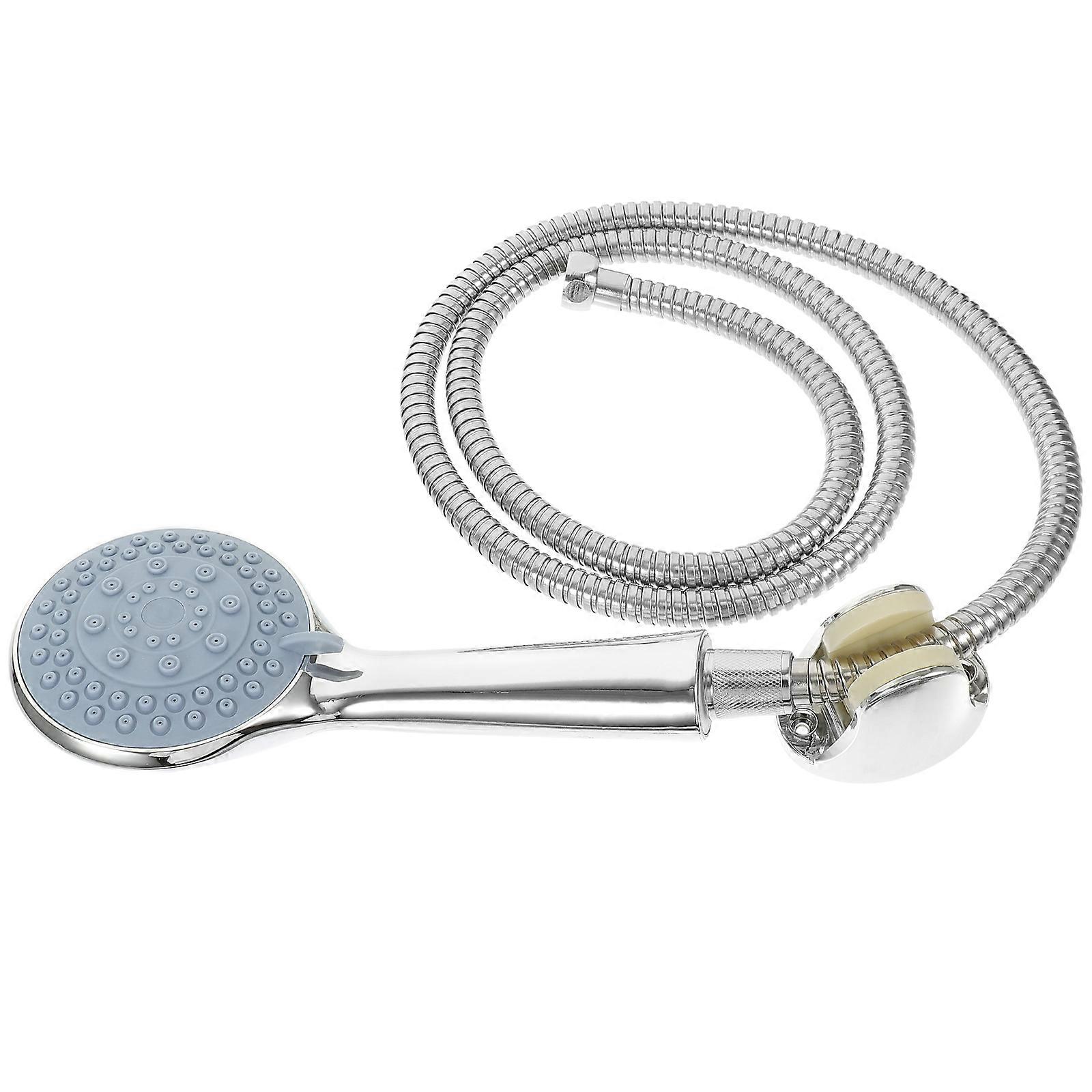 Hand Held Shower Head Universal Set for Shower Use 3Pcs Silver