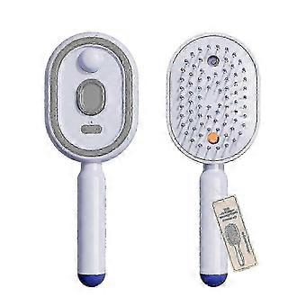 Electric Spray Air Cushion Massage Comb, 3-in-1 Self Cleaning Steam Essential Oil Scalp Massager, Rechargeable, Anti-Static, Portable Hair Care Tool