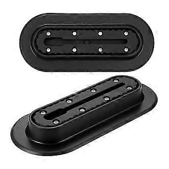 2-piece kayak rail system, fixed base for inflatable boats with paddle holders, echo sounder, anchor cleats and kayak accessories-SNNGV