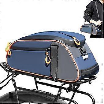 Bicycle rear rack bag, 8-liter waterproof bicycle bag with shoulder strap