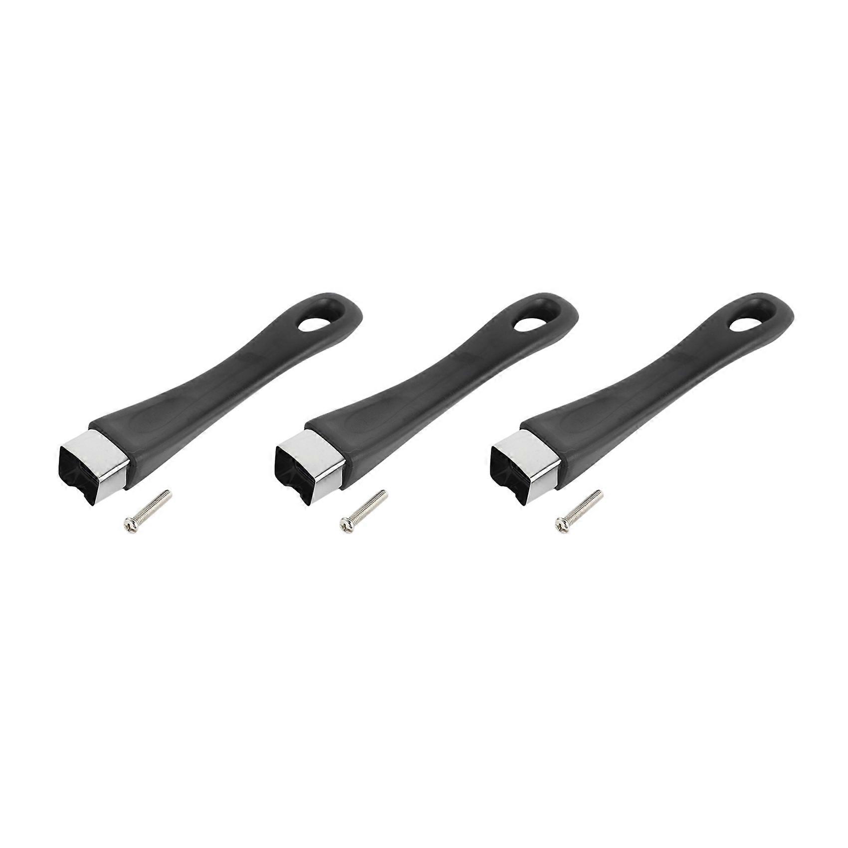 3X Black Replacement Bakelite Handle for Pan Pot Cookware