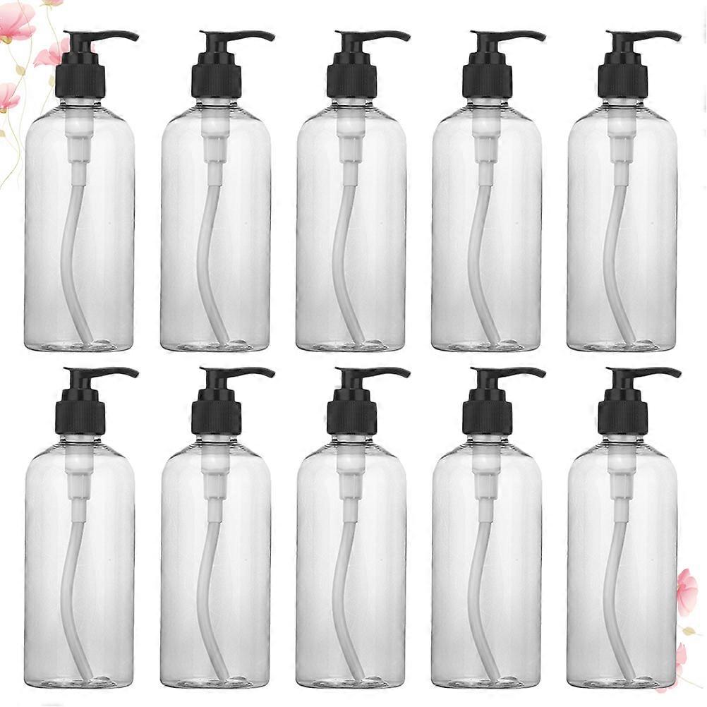 Empty Shower Gel Bottle Press Pump for Storage 8Pcs Refillable Bottles