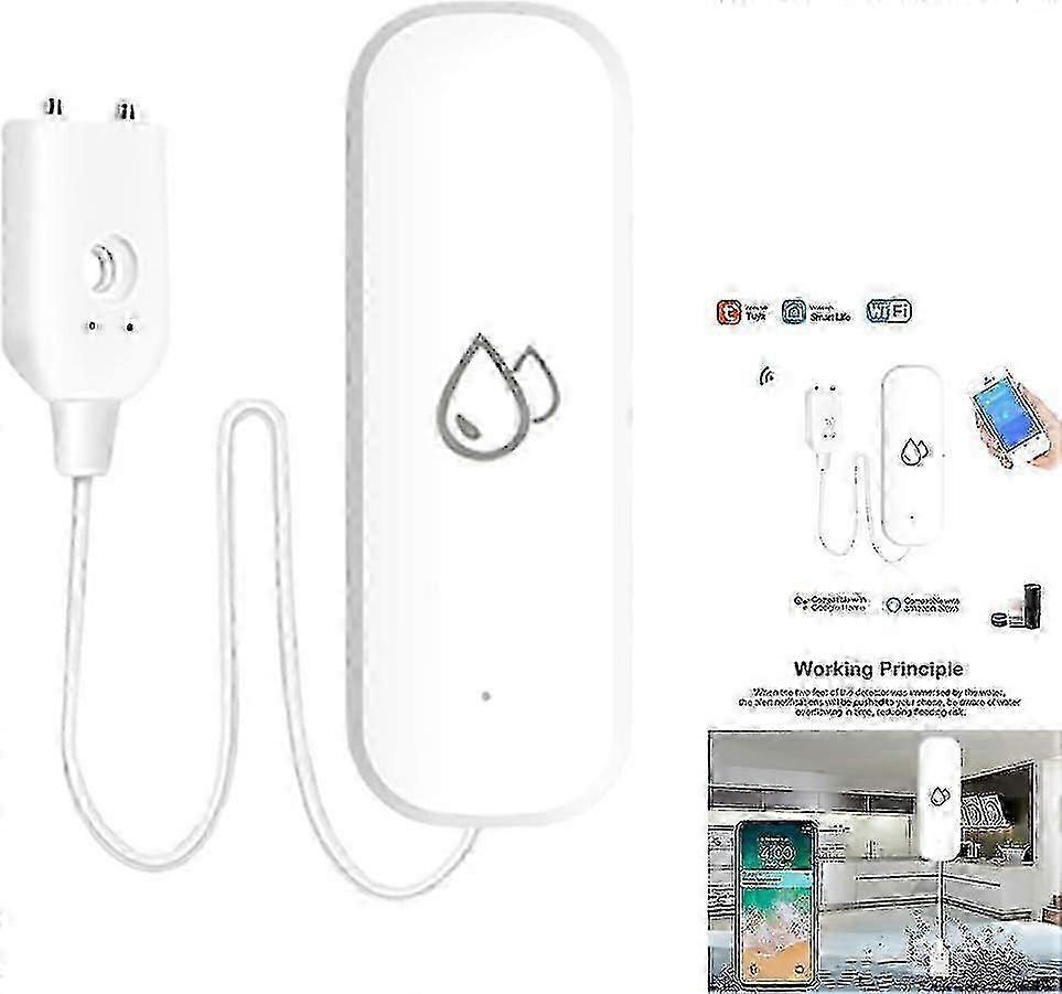 2pcs Smart Water Leakage Sensor