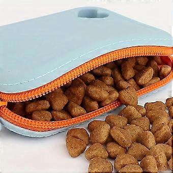 Silicone Dog Treat Bag Carabiner Wrist Strap Portable Training Pouch