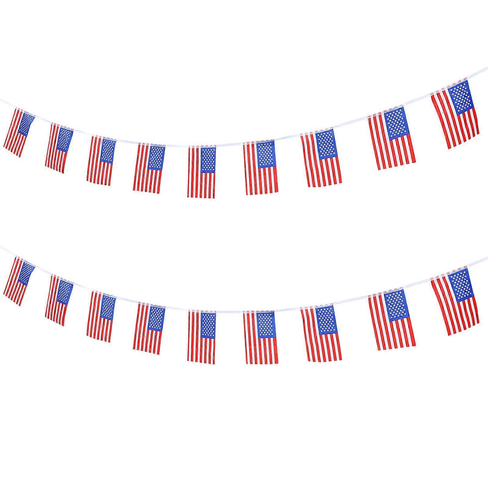 Small National Flag Decorative Banner String Flags for Independence String