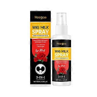 2er-Pack Leave-in-Haarspray, 3-in-1-Pflegespray für Haar und Perücken, feuchtigkeitsspendend, glättend, sanfte Pflege