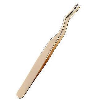 Slip-Resistant Stainless Steel Lash Tweezers