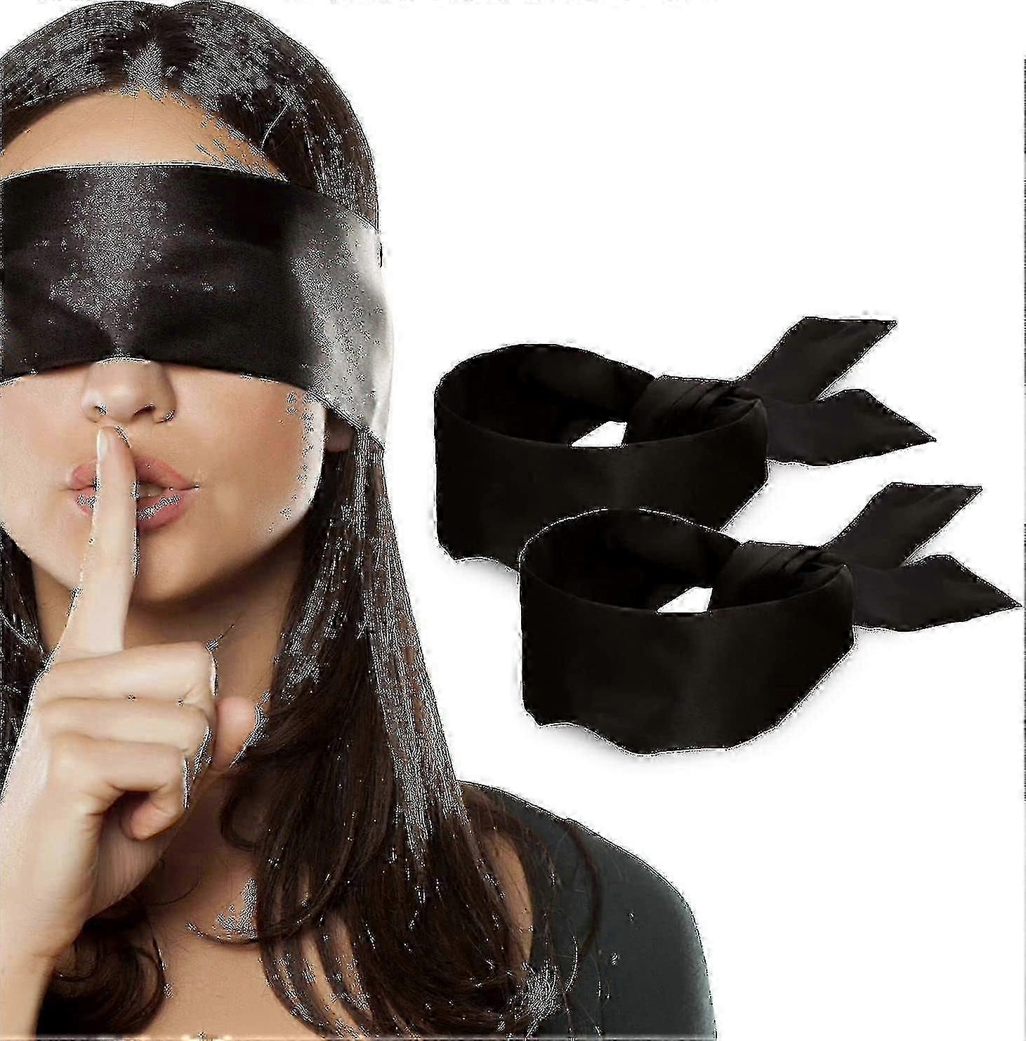 Adjustable Satin Eye Mask Set