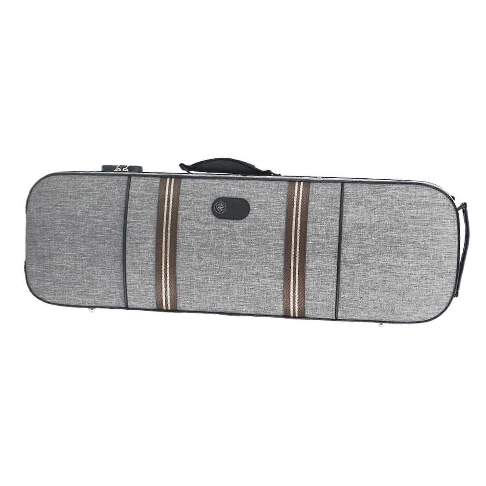 Professional Violin Case 4/4 Full Size Rectangle with Hygrometer and Large Storage Space