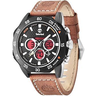 Timberland thorndike Analog/Digital Quarz Herrenuhr mit Rindsleder Armband 14115JSB-02