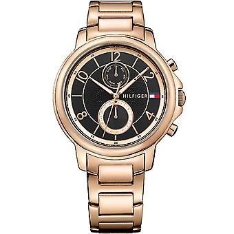 Tommy hilfiger Claudia Quartz Analog Woman Watch with Stainless Steel Bracelet Plated in Gold 1781820