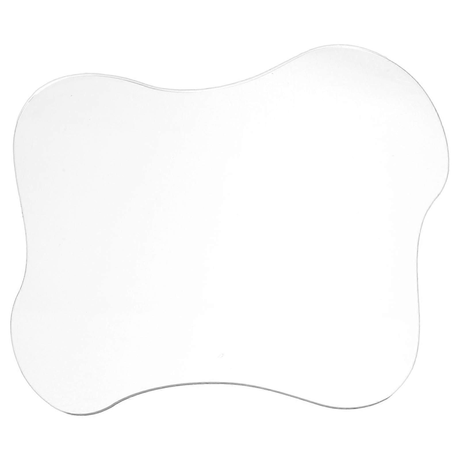 Clear Acrylic Coaster Smooth Surface Coaster for Home 5Pcs Set