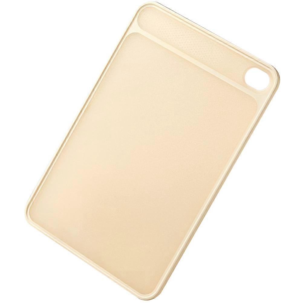 Kitchen Tools Vegetable Board Pouring Function Hotel Use PP Material Beige Color 1Pack