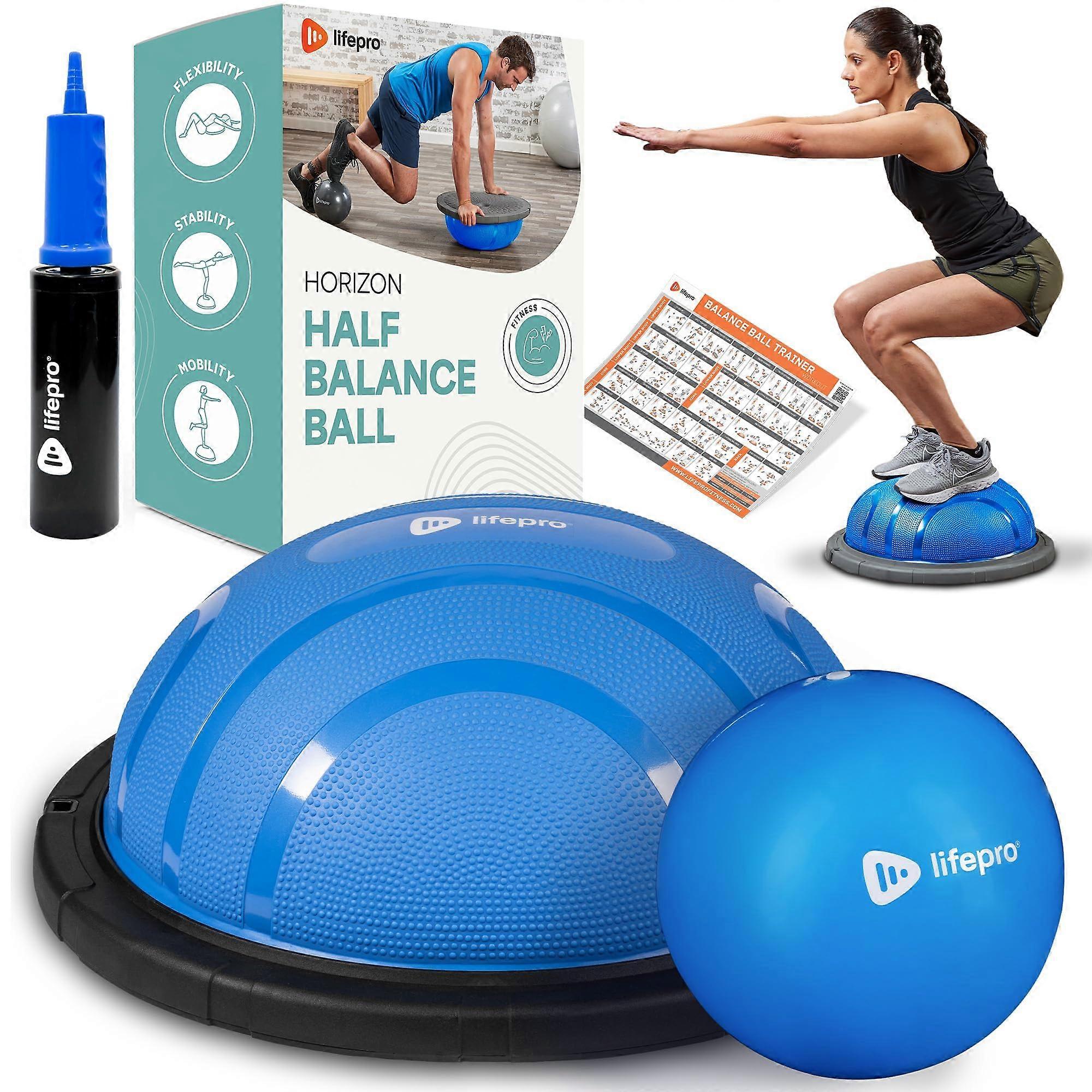 Half Exercise Balance Ball Trainer - Compleet met accessoires