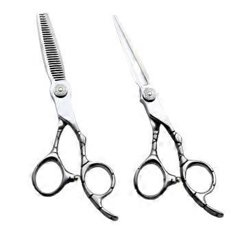 Professional Hair Cutting Scissors 6 Inch Japanese 440C Barber Shears RazorSharp Blades Ergonomic Grip