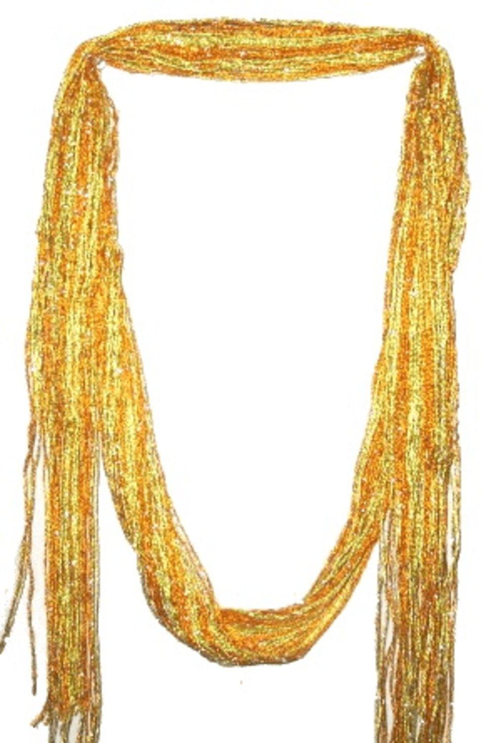 SUMMER SCARF , Striped -Orange and yellow