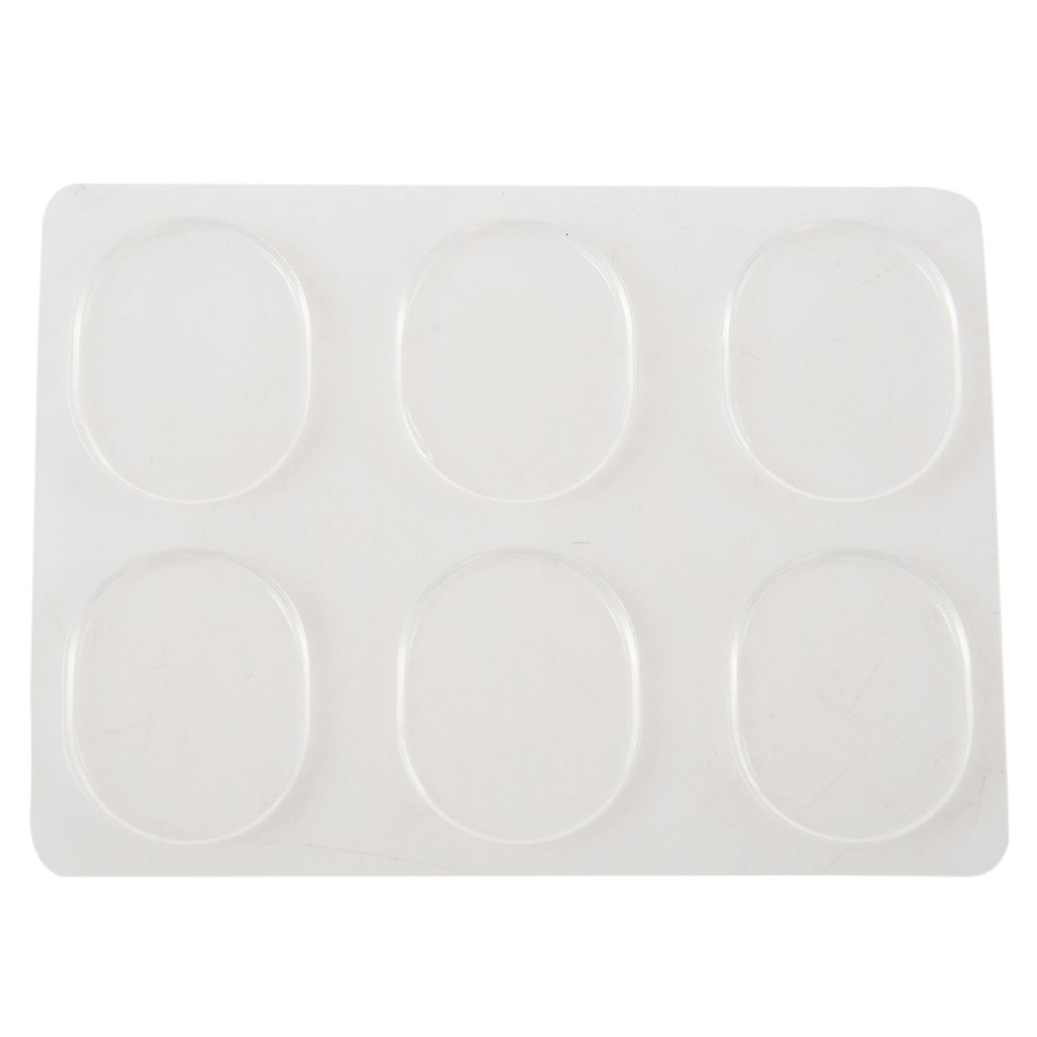 6pcs/set Snare Drum Mute Pad Drum Damper Pads Snare Drum Muffler Mute Transparent Percussion Instru