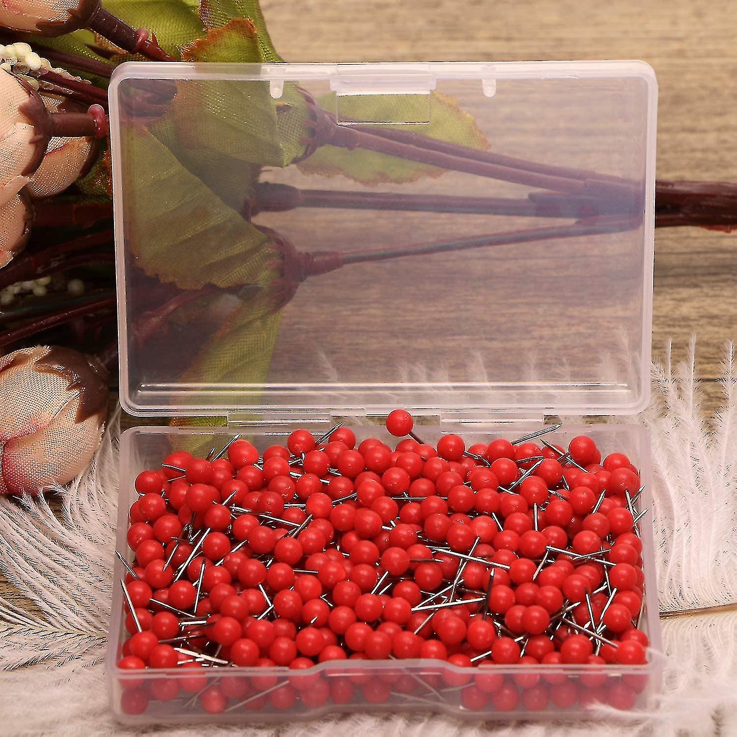 1/8 Inch Small Round Ball Head Decorative Push Pins Map Thumb Tacks For Travel