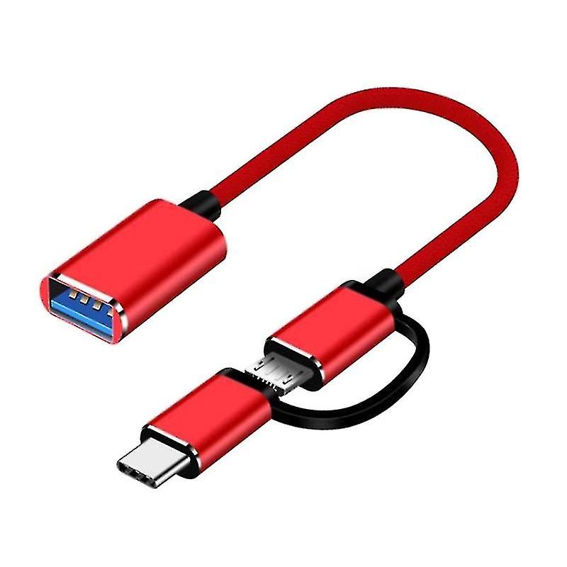 Commonly Used Data Transfer Cord Type-c Male Micro Usb Male To Usb Female