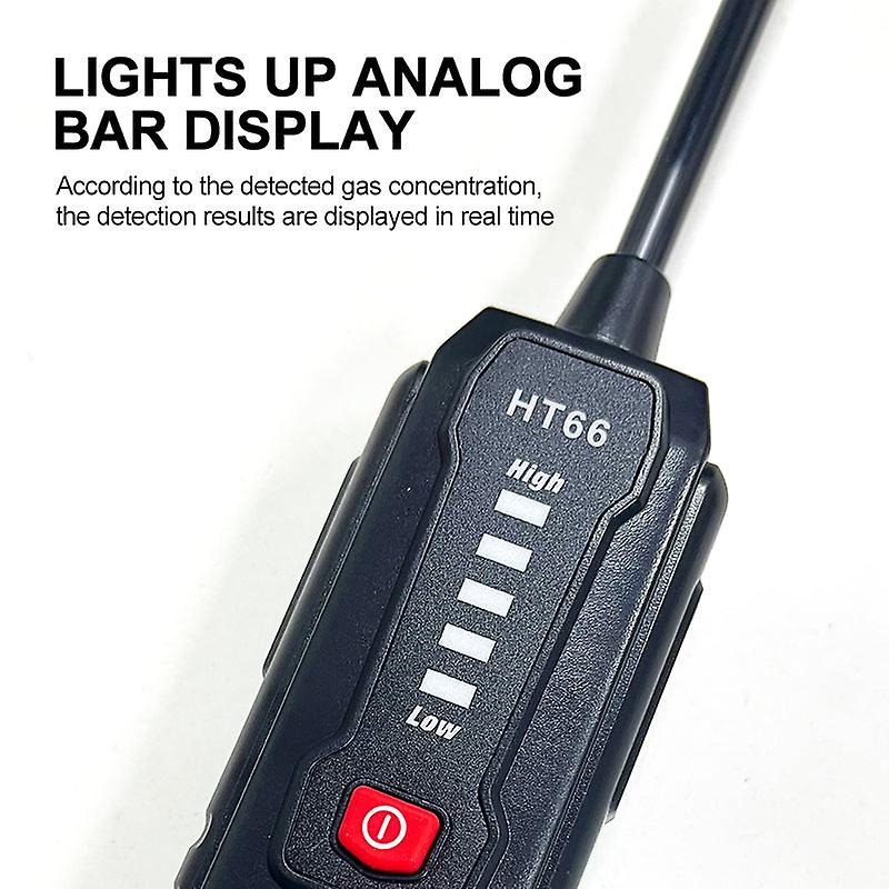 New Generation Ht66 Handheld Gas Leak Detector Analyzer 50-1000ppm Household Combustible Flammable Natural Gas Tester Ppm Meter