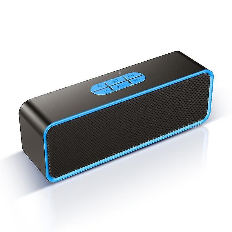 Sc211 Multifunctional Card Music Playback Bluetooth Speaker, Support Handfree Call & Tf Card & U-disk & Aux Audio & Fm Function(blue)