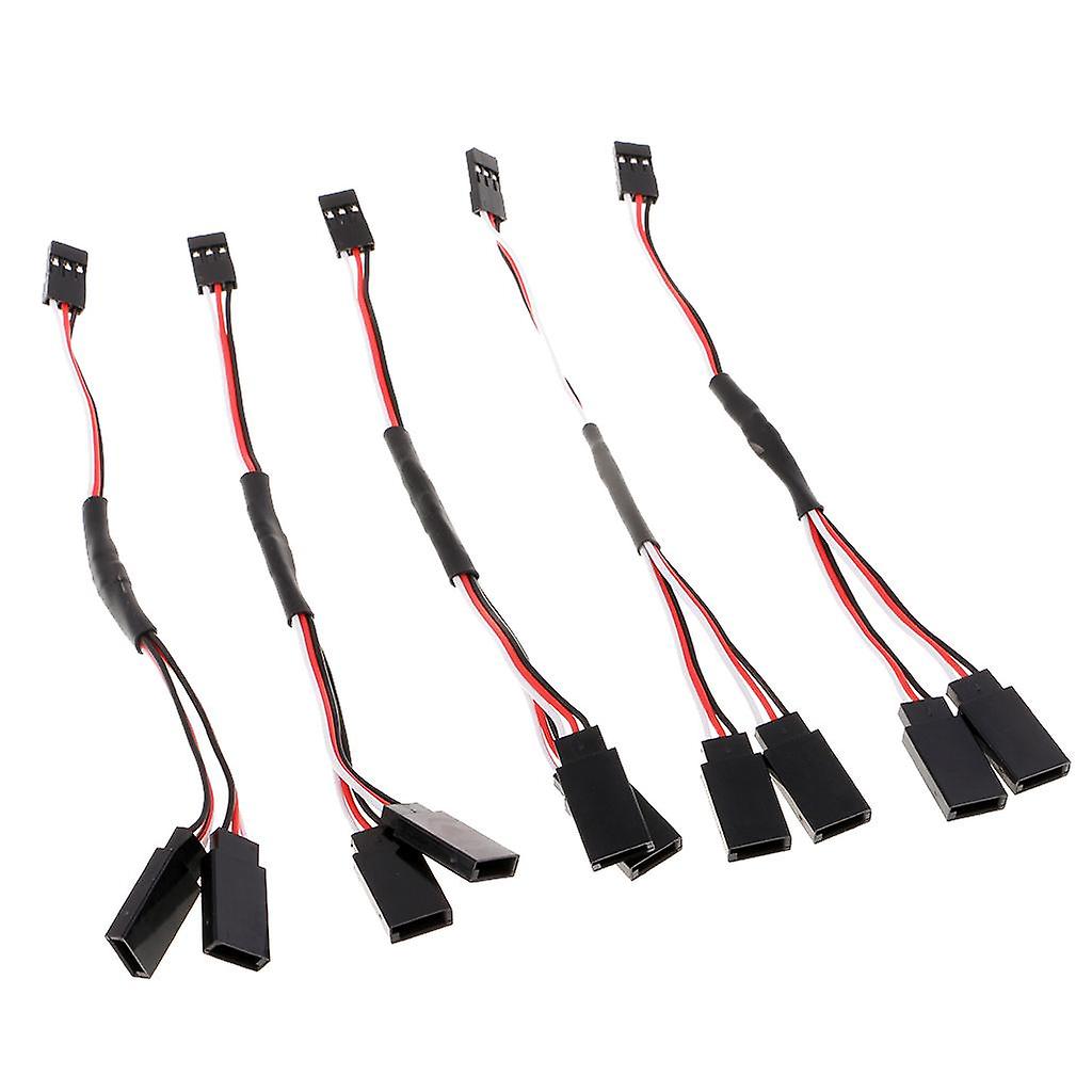 5pcs Y Type Steering Servo Extended Line Extension Lead Wire Cable 150mm