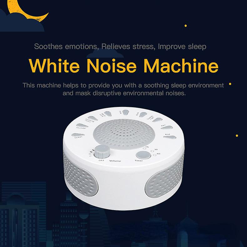 Hvid støj Sovemiddel Instrument Dekompression Søvnhjælpemiddel Søvnløshed Forbedring Støj Søvnhjælpeinstrument Stereolydeffekt