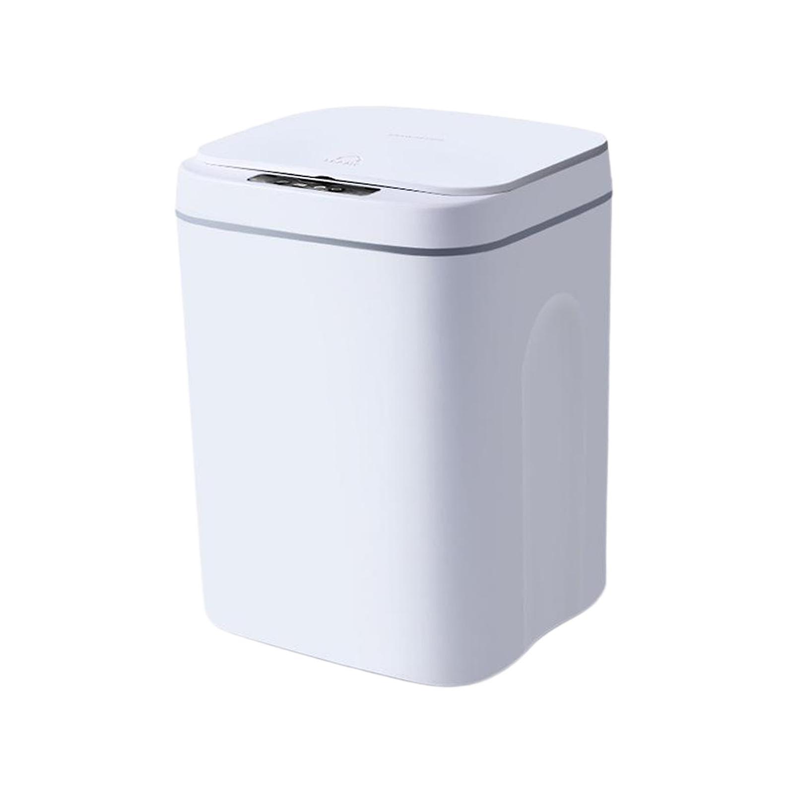 Intelligent Auto Trash Can Smart Sensor Automatic Waste Bins 14L White
