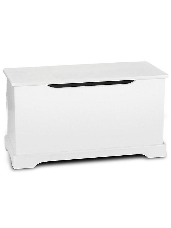 Witte houten speelgoed doos