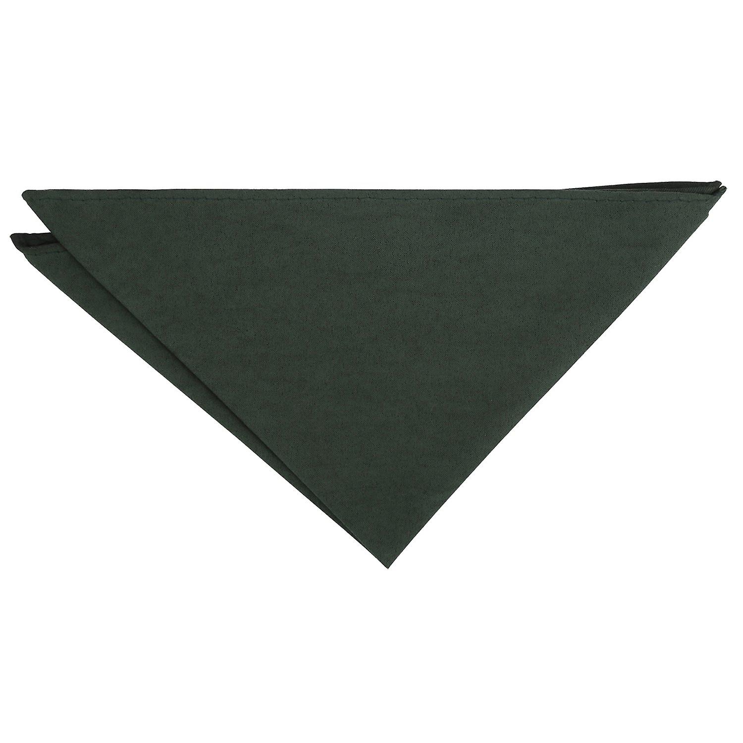 Hunter Green Suede Pocket Square