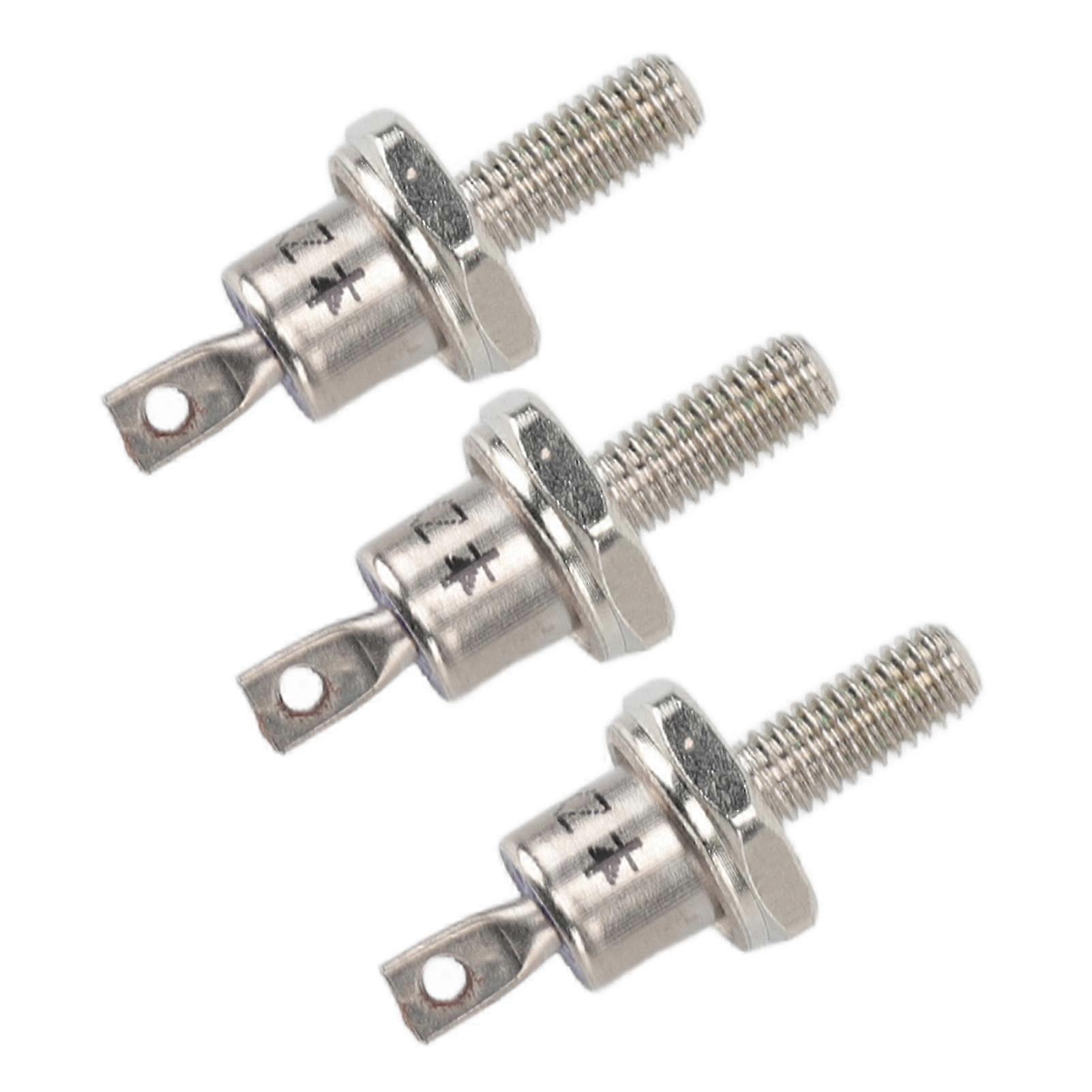 3PCS Rectifier Diode Spiral 25A Iron High Hardness Spiral Rectifier Module Replacement for Generator Cathode