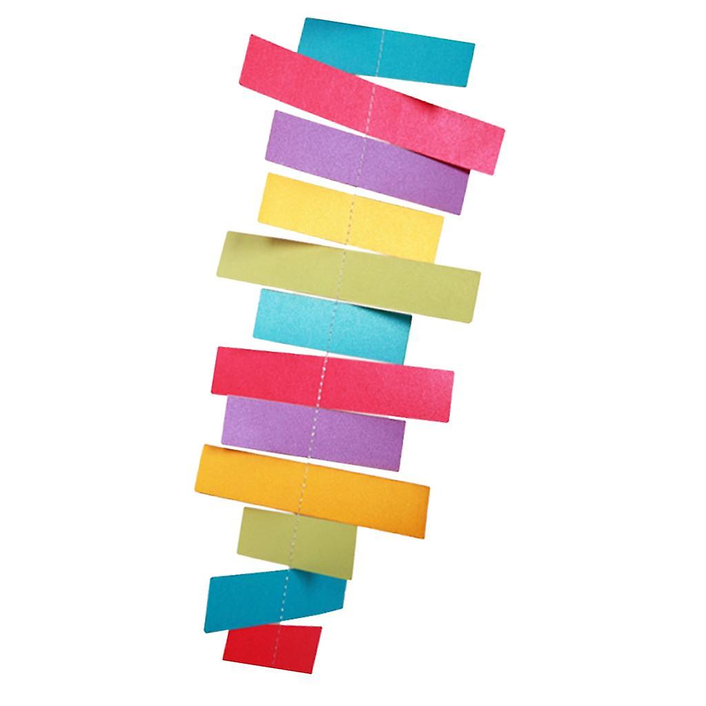 Glitter Paper Garland Bunting Banner Hanging Decoration Streamer for Party A