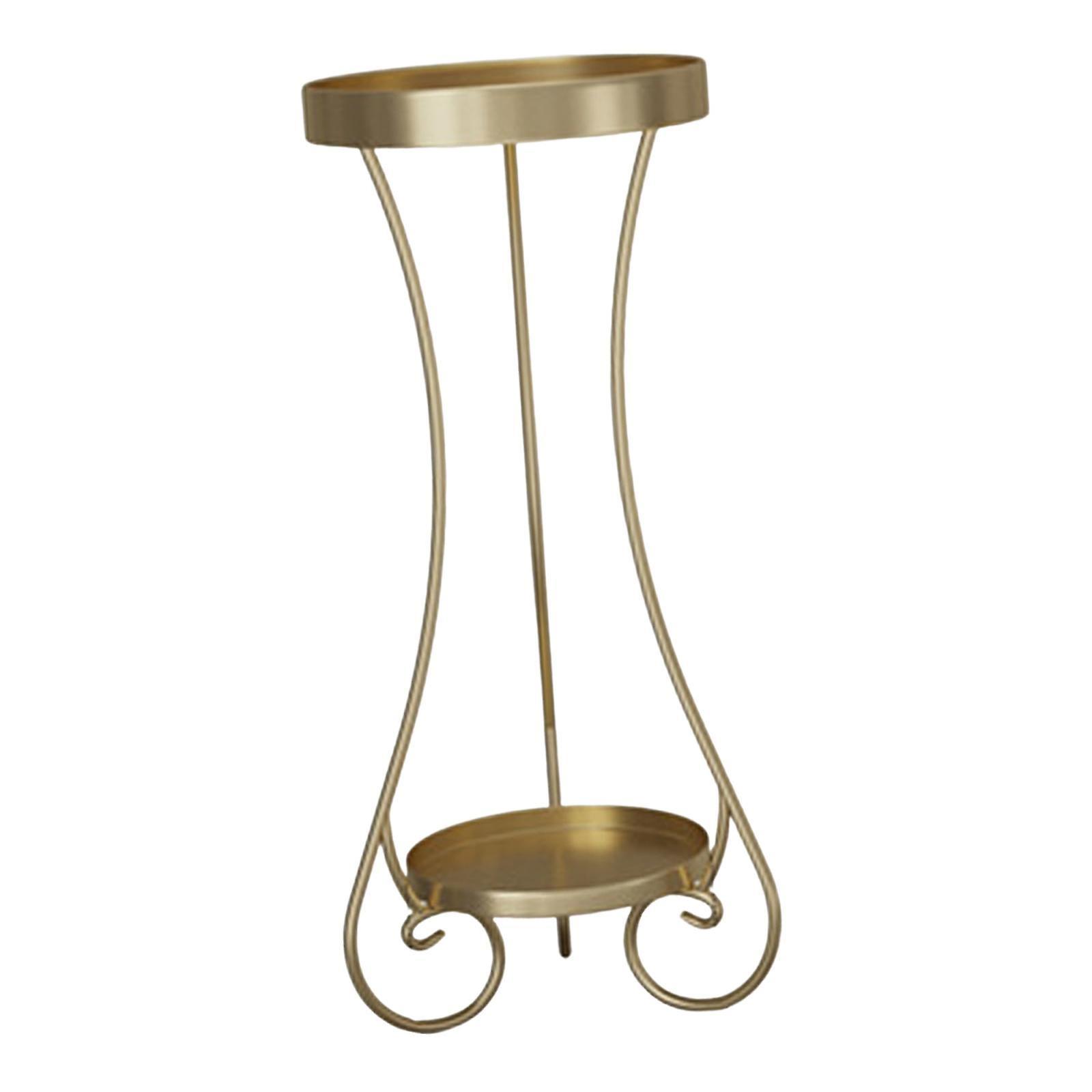 Flower Stand Display Rack Floor Standing For Balcony Porch Decor Black Small