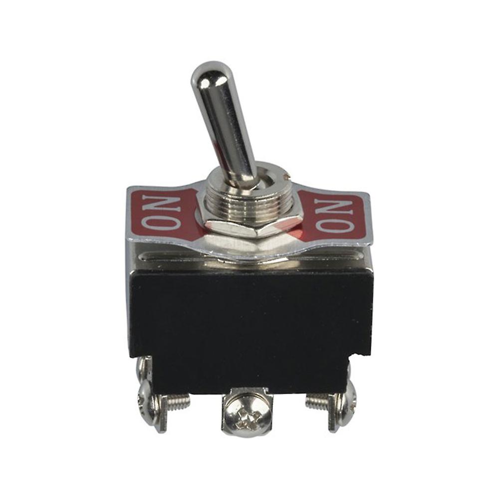 DPDT 6A 250VAC Extra Heavy Duty toggle Switch 12mm Mounting Hole Screw Terminal