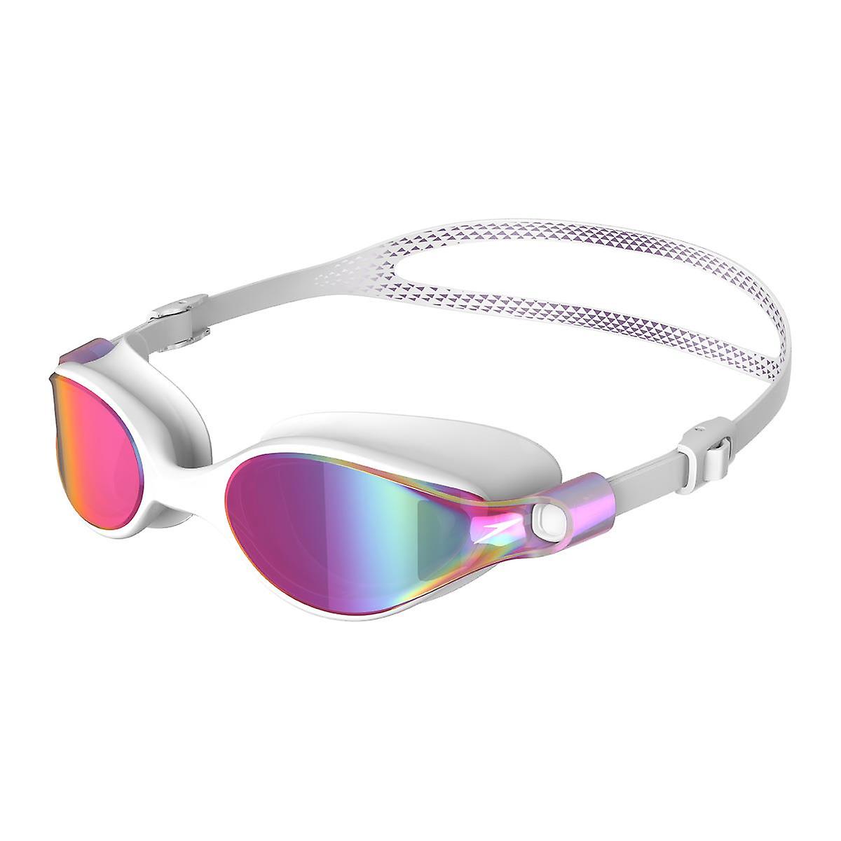 Speedo Virtue Female Mirrored Goggles - White/ Miami Lilac/ Lavender Gold - Womens