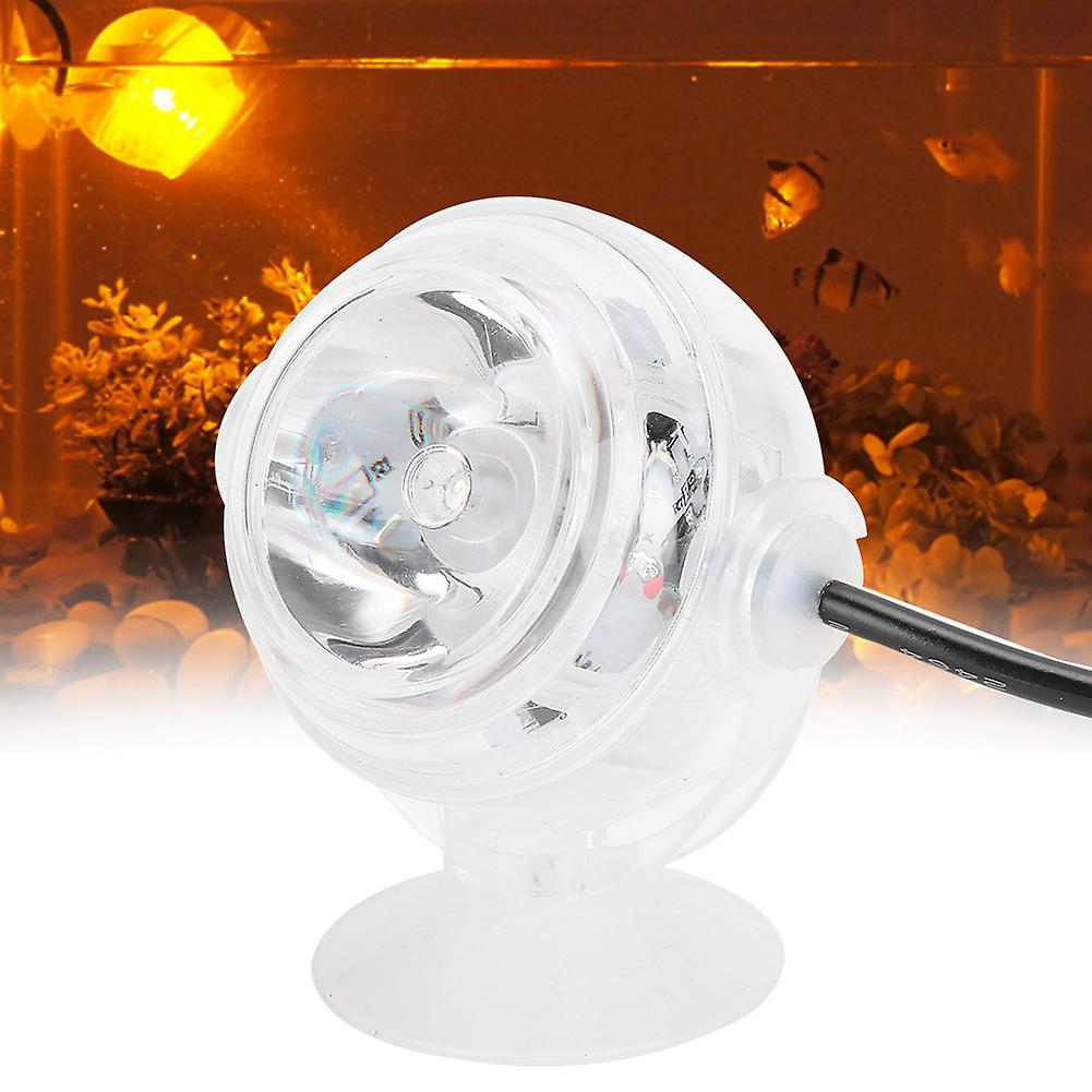 Plastic Waterproof Submersible LED Fish Tank Light 38mm 1W