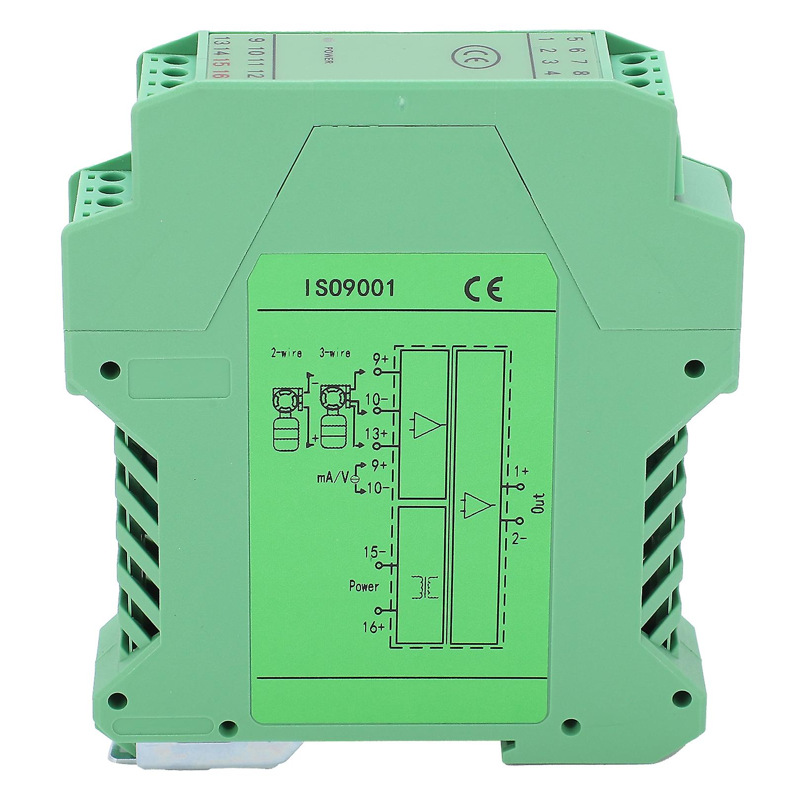 DC Signal Isolator Current Voltage Transmitter 1-in 1-out 0-5V to 0-5V DIN Rail Mount Industrial Control Module