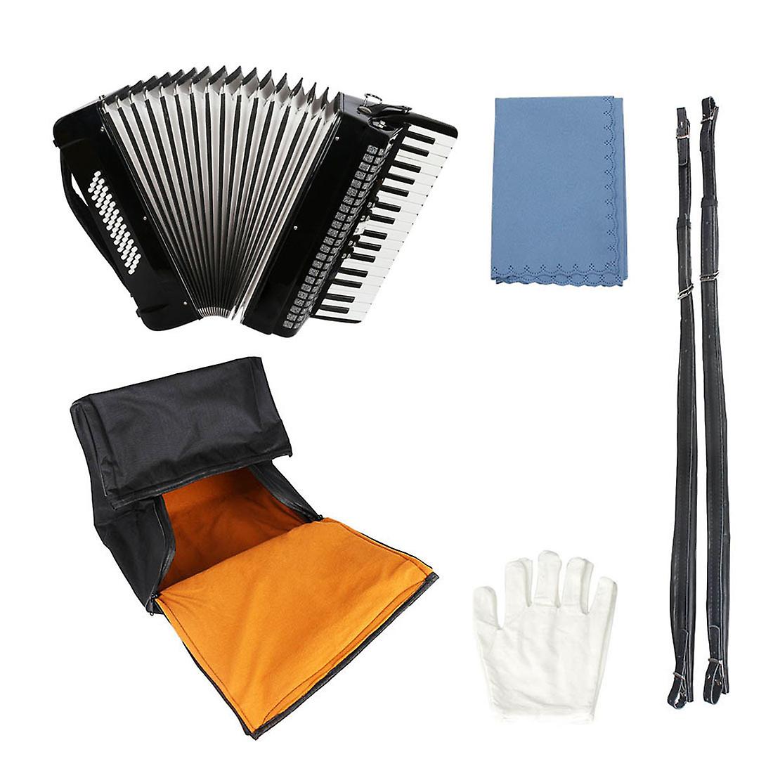 初心者楽器34キー48ベースアコーディオンプロフェッショナルアダルトグレーディングアコーディオンウエスタンキーボード楽器を演奏