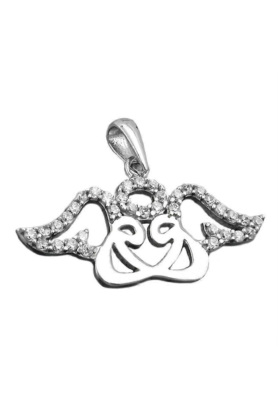 Pendant 2 Angels + Gloriole Silver 925 - Gl90075