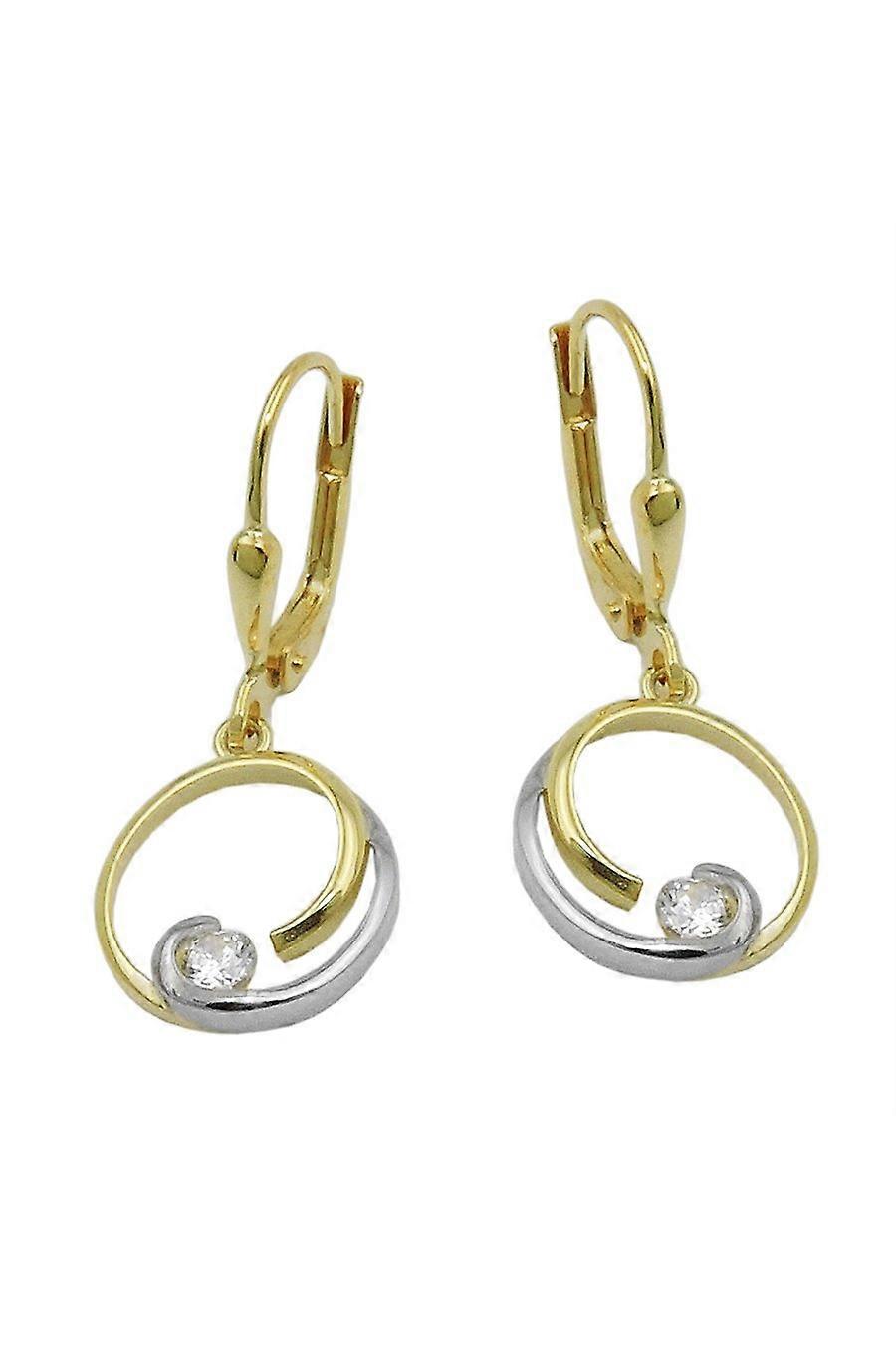 Leverback Earrings Zirconia 9k Gold - Gl431511