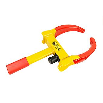 Bloccaruota Antifurto Regolabile Con Serratura E 2 Chiavi Per Auto, Rimorchio, Camper – Larghezza Pneumatici 17-28 Cm